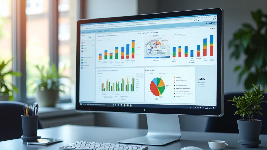 Datenvisualisierungsdashboard mit Grafiken und Diagrammen